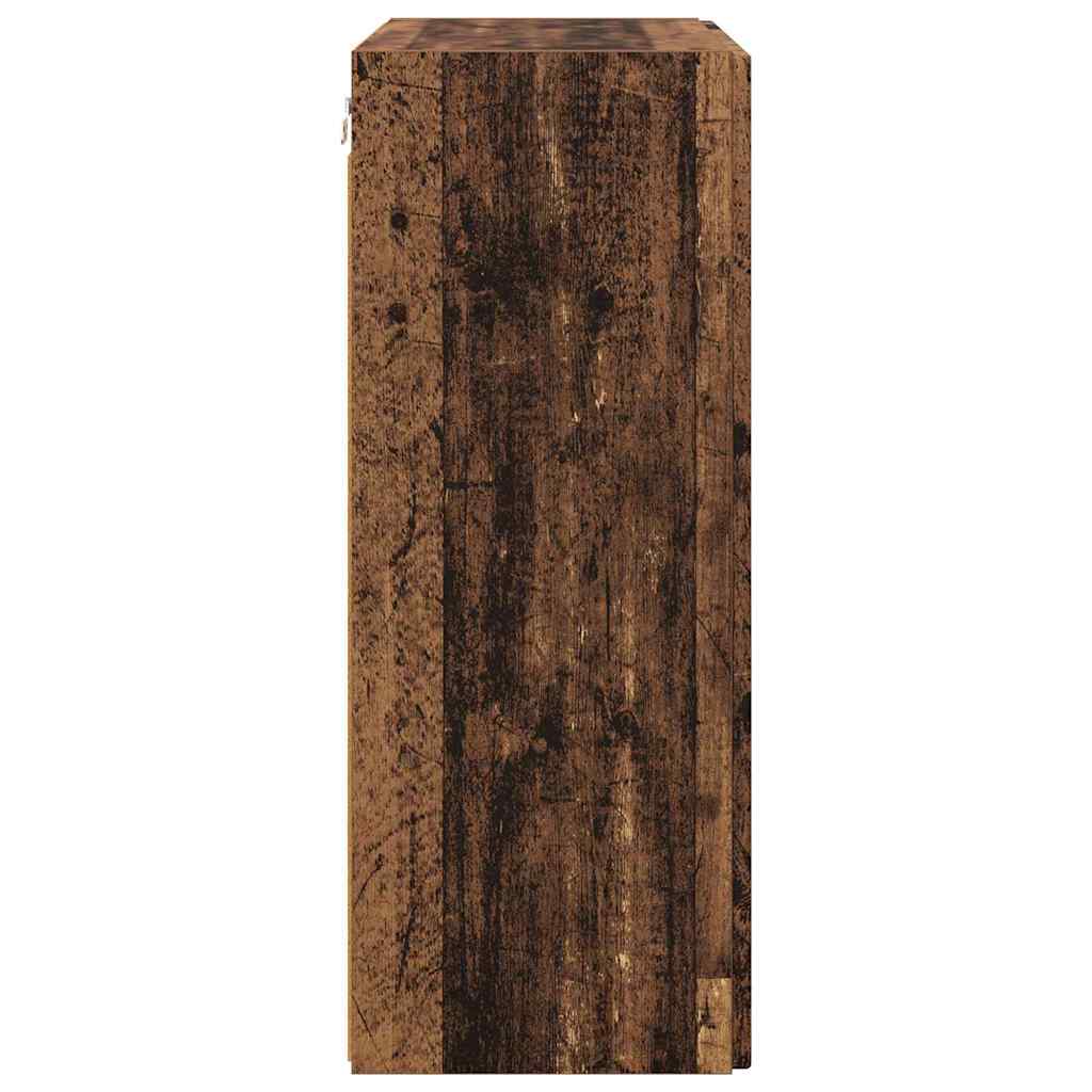 TV-Wandschrank 59,5 x 31 x 80 cm Altholz Holzwerkstoff