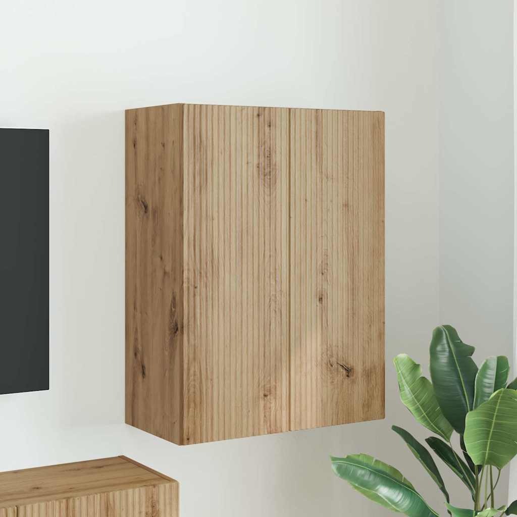 TV-Wandschrank 59,5 x 31 x 80 cm Artisan-Eiche Holzwerkstoff