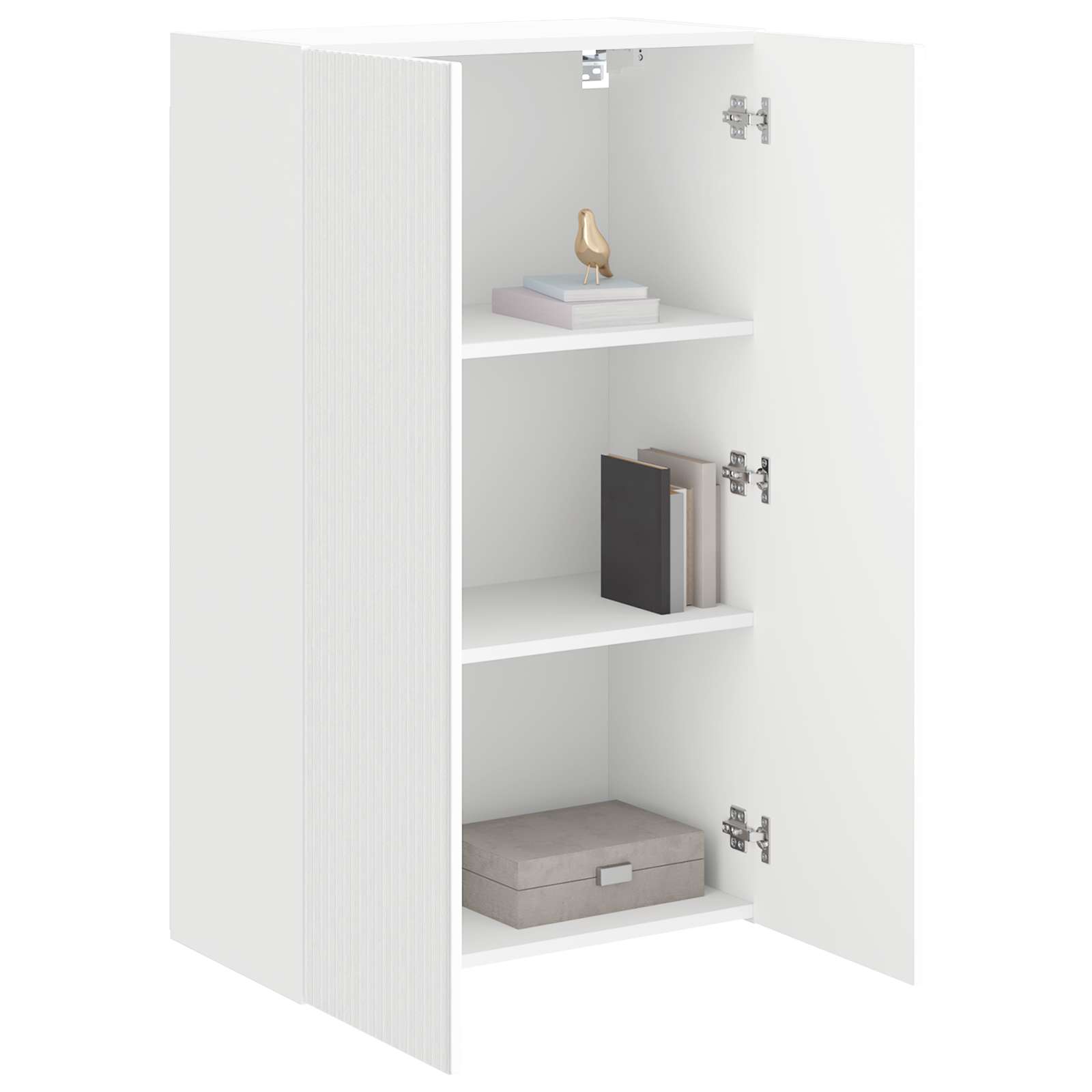TV-Wandschrank 59,5 x 31 x 100 cm Weiß Holzwerkstoff