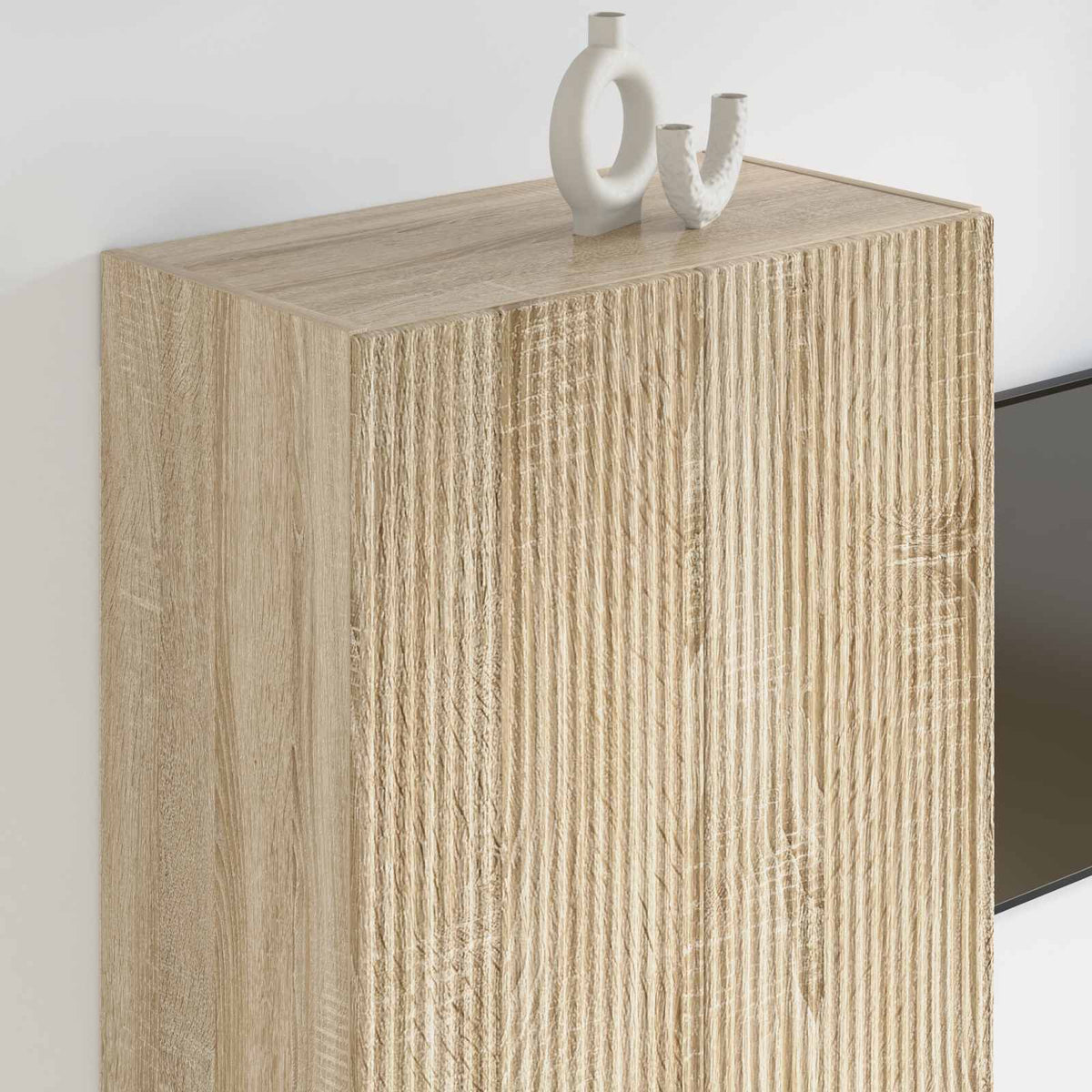 TV-Wandschrank 59,5 x 31 x 100 cm Sonoma-Eiche Holzwerkstoff