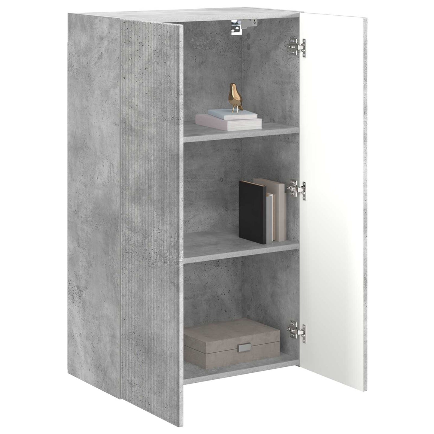 TV-Wandschrank 59,5 x 31 x 100 cm Betongrau Holzwerkstoff
