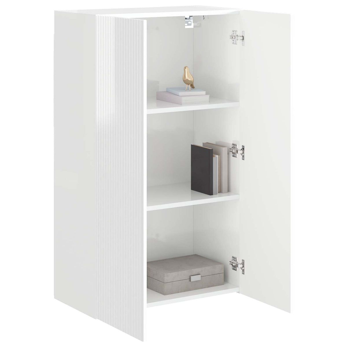 TV-Wandschrank 59,5 x 31 x 100 cm Hochglanz Weiß Holzwerkstoff