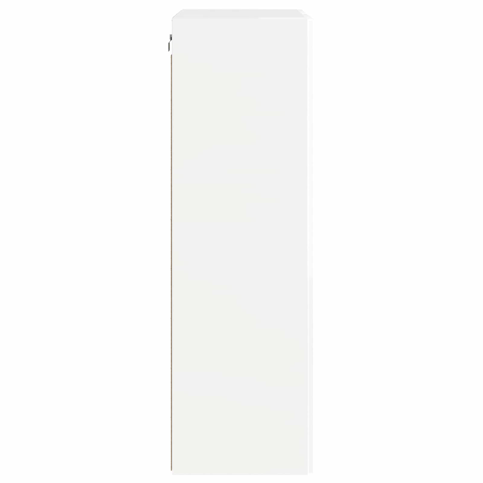 TV-Wandschrank 59,5 x 31 x 100 cm Hochglanz Weiß Holzwerkstoff