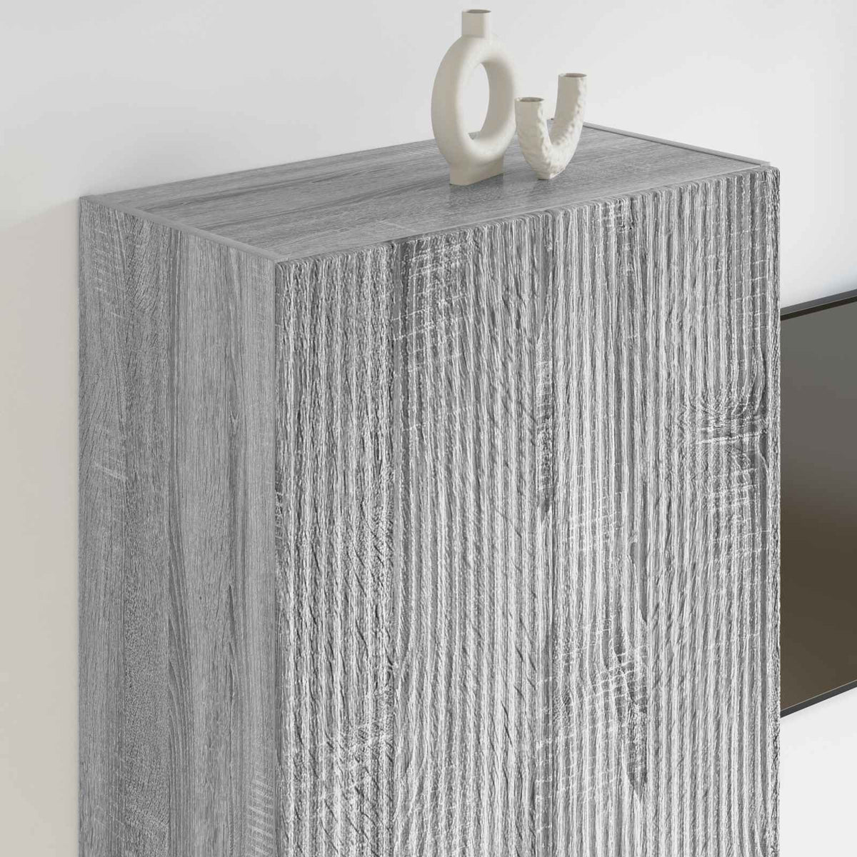 TV-Wandschrank 59,5 x 31 x 100 cm Sonoma-Grau Holzwerkstoff