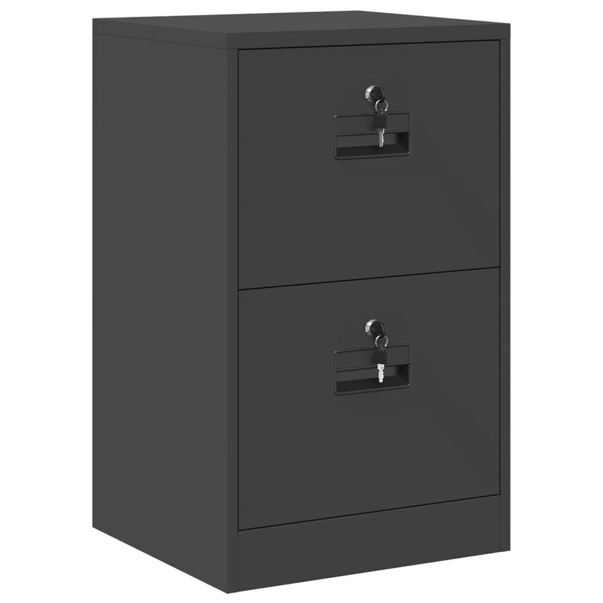 Aktenschrank Schwarz 45,5 x 42 x 74,5 cm Kaltgewalzter Stahl