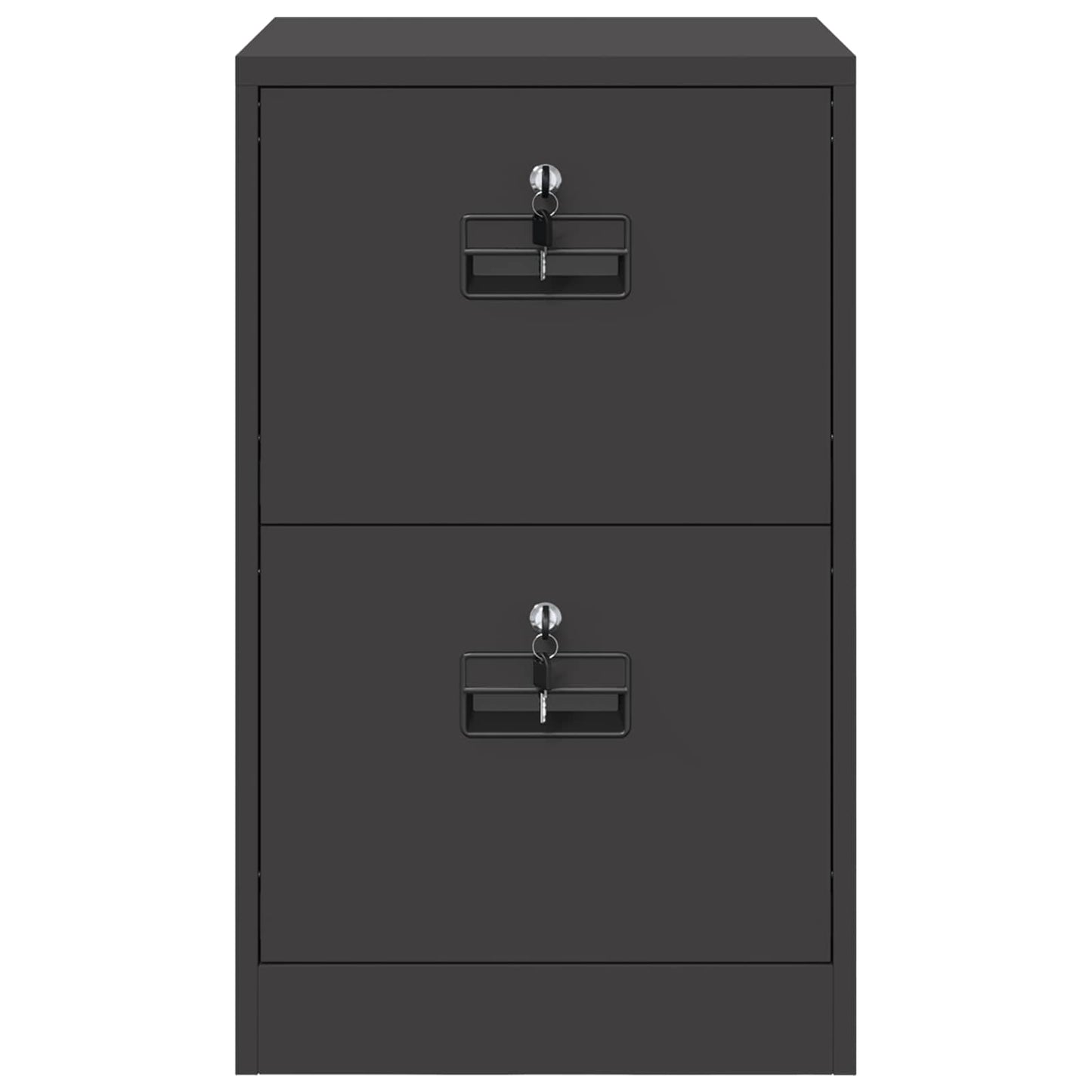 Aktenschrank Schwarz 45,5 x 42 x 74,5 cm Kaltgewalzter Stahl