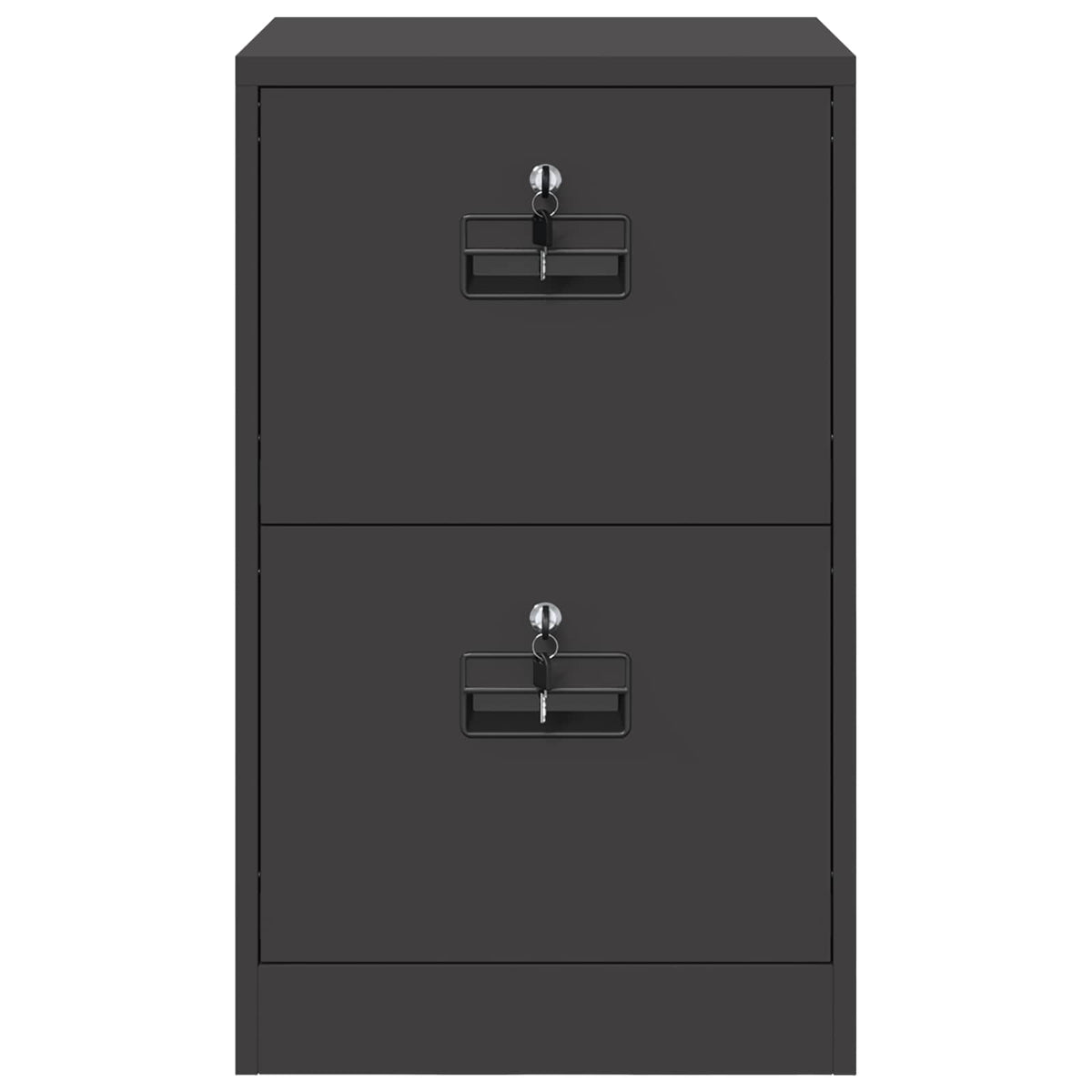 Aktenschrank Schwarz 45,5 x 42 x 74,5 cm Kaltgewalzter Stahl