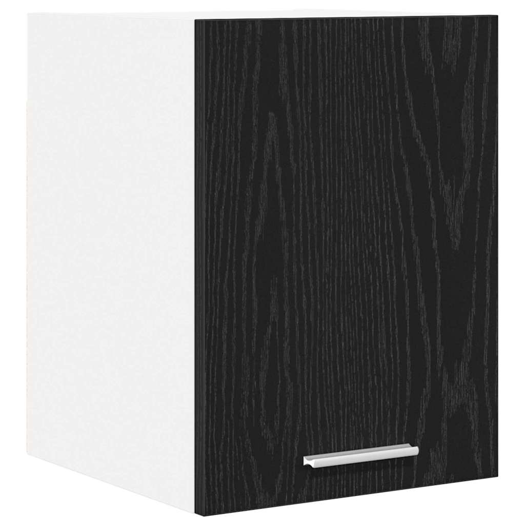 Hängeschrank Schwarze Eiche und Weiß 30 x 31 x 40 cm
