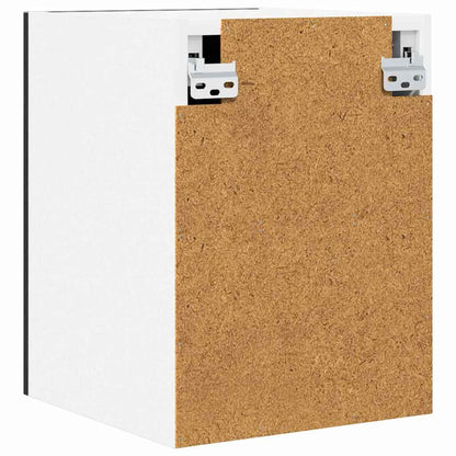 Hängeschrank 2 stk. Schwarze Eiche und Weiß Holzwerkstoff
