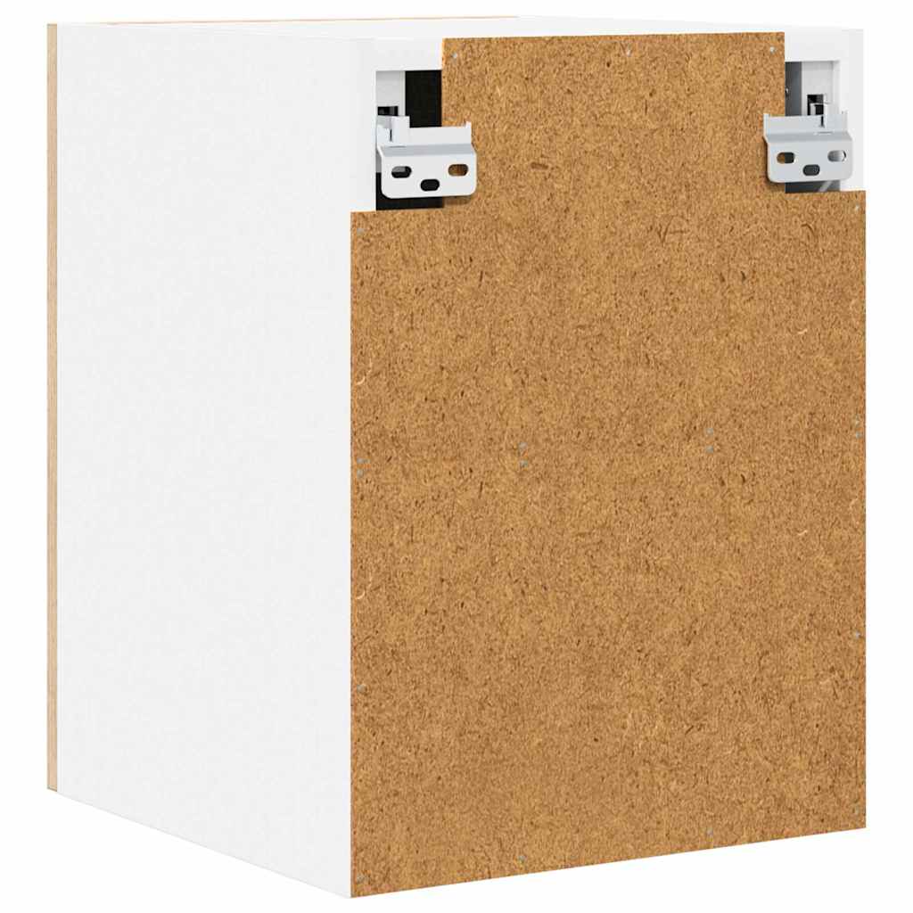Hängeschrank 2 stk. Sonoma-Eiche und Weiß Holzwerkstoff