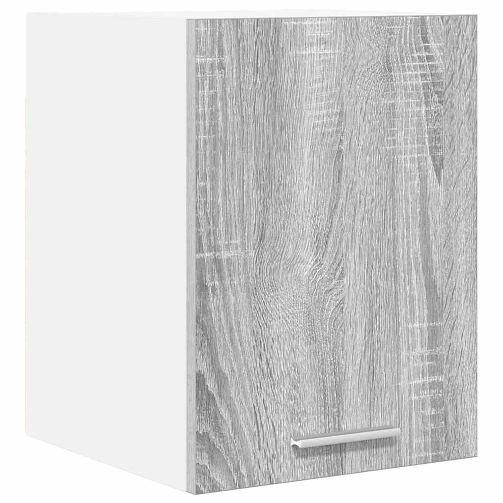 Hängeschrank Grau Sonoma und Weiß 30 x 31 x 40 cm Holzwerkstoff