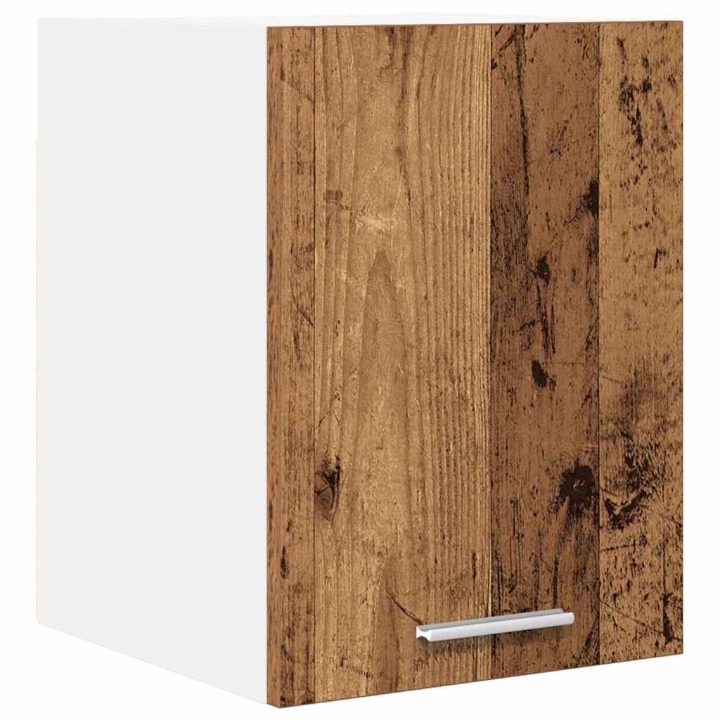 Hängeschrank mit Regal Riga Altes Holz und Weiß 30 x 31 x 40 cm