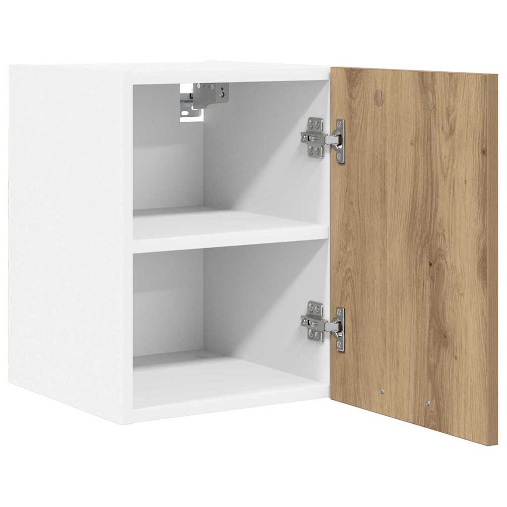 Hängeschrank Artisan-Eiche und Weiß 30 x 31 x 40 cm