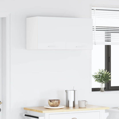 Hängeschrank 2 stk. Weiß Holzwerkstoff