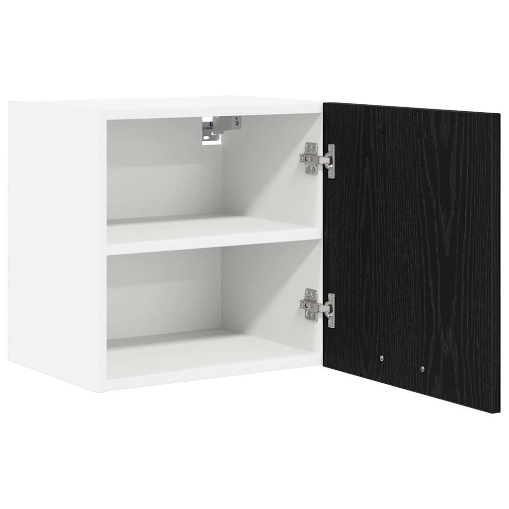 Hängeschrank Schwarze Eiche und Weiß 40 x 31 x 40 cm