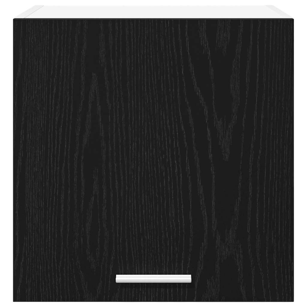 Hängeschrank 2 stk. Schwarze Eiche und Weiß Holzwerkstoff