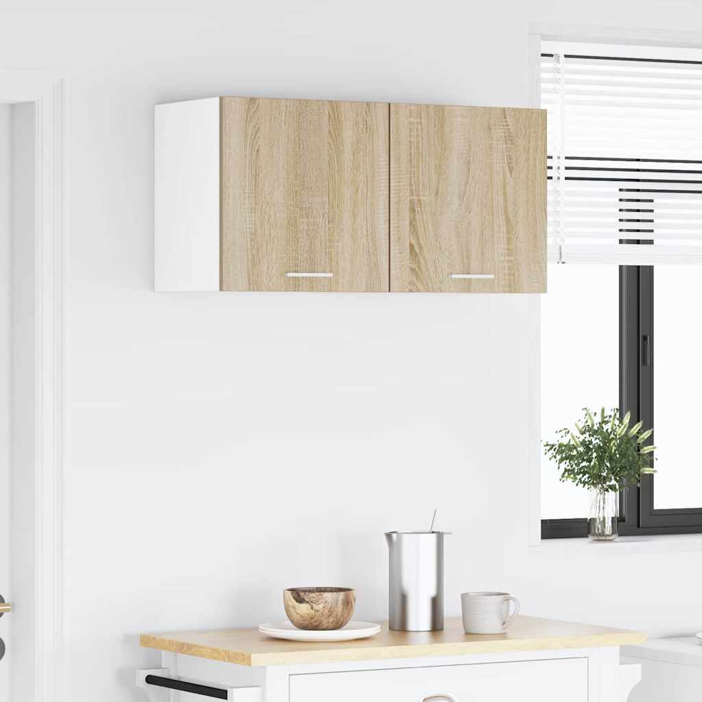 Hängeschrank Sonoma-Eiche und Weiß 40 x 31 x 40 cm
