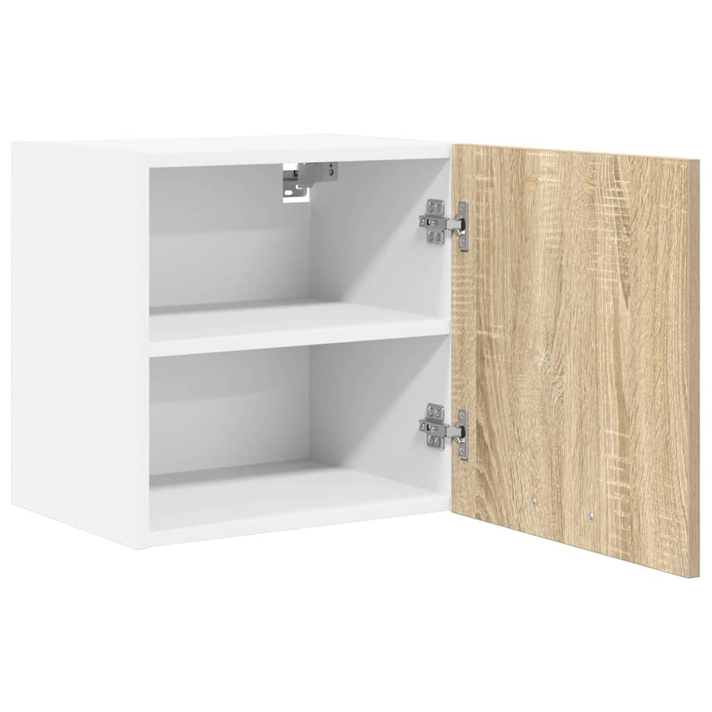 Hängeschrank Sonoma-Eiche und Weiß 40 x 31 x 40 cm