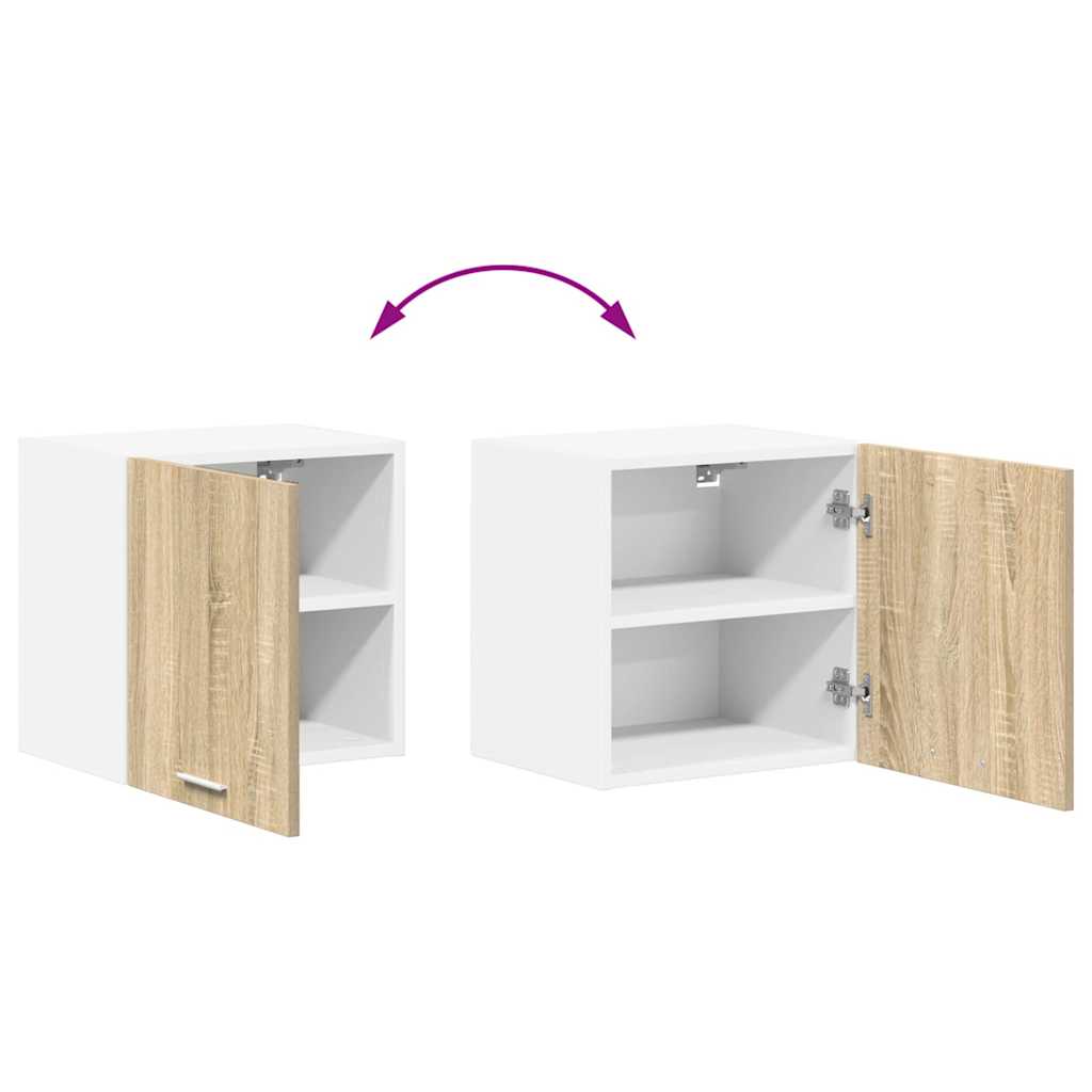 Hängeschrank Sonoma-Eiche und Weiß 40 x 31 x 40 cm