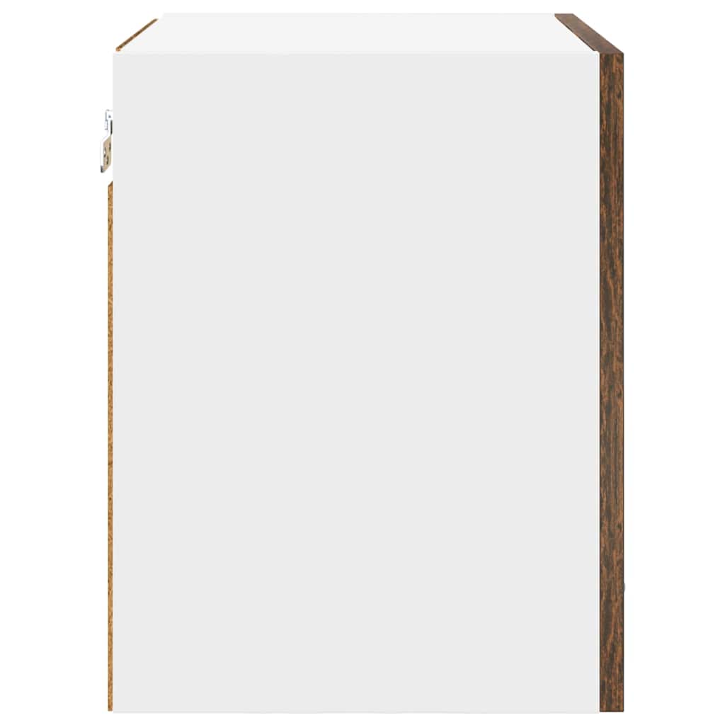 Hängeschrank Geräucherte Eiche und Weiß 40 x 31 x 40 cm