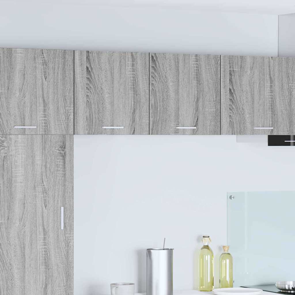 Hängeschrank Grau Sonoma und Weiß 40 x 31 x 40 cm Holzwerkstoff