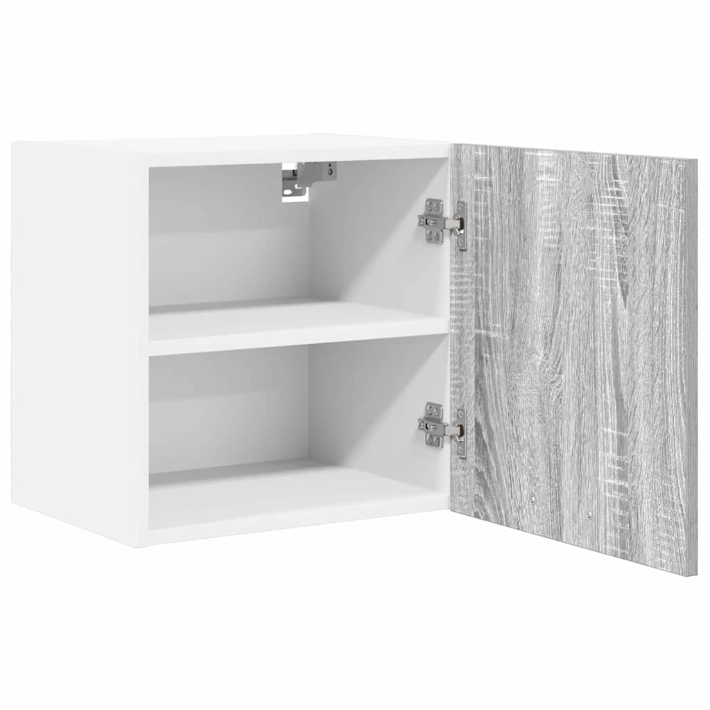 Hängeschrank Grau Sonoma und Weiß 40 x 31 x 40 cm Holzwerkstoff