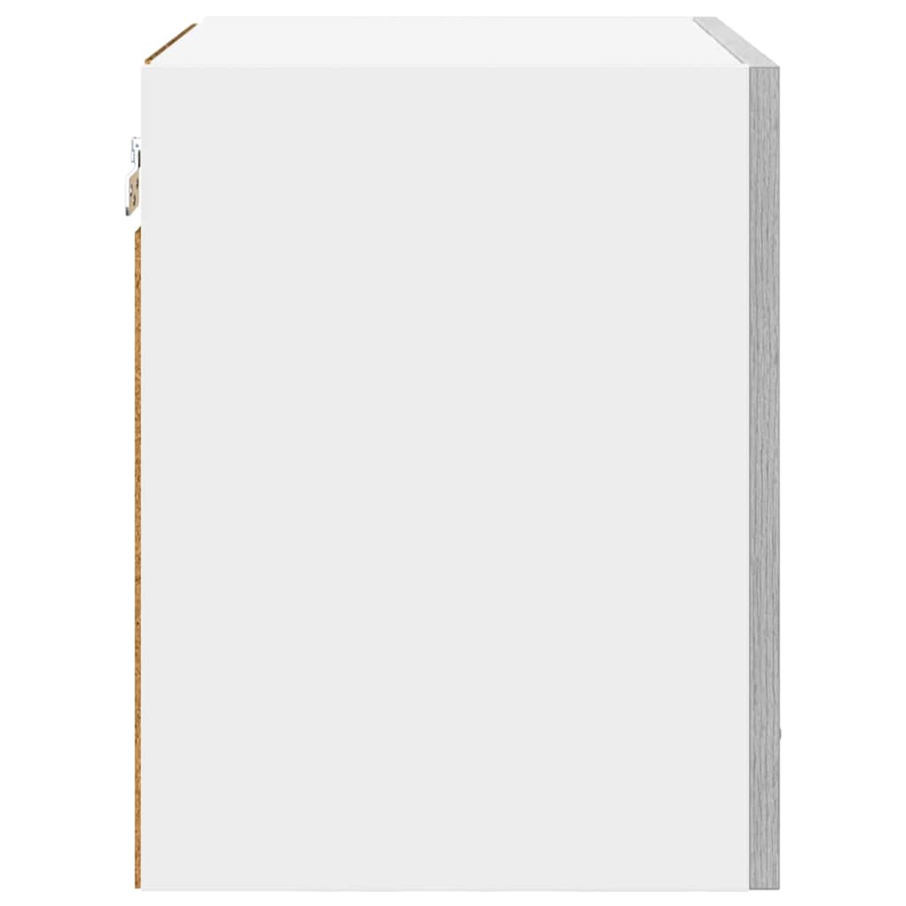 Hängeschrank Grau Sonoma und Weiß 40 x 31 x 40 cm Holzwerkstoff