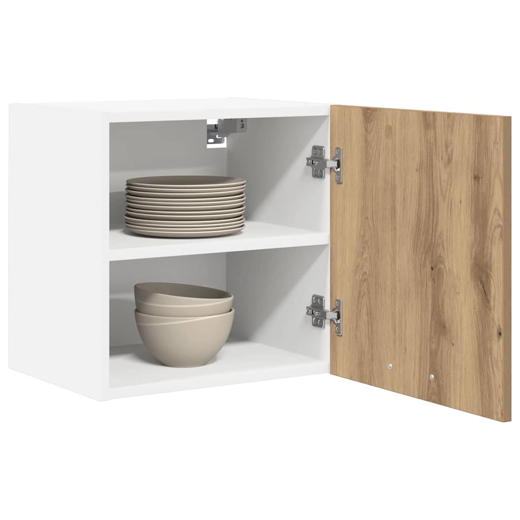 Hängeschrank Artisan-Eiche und Weiß 40 x 31 x 40 cm