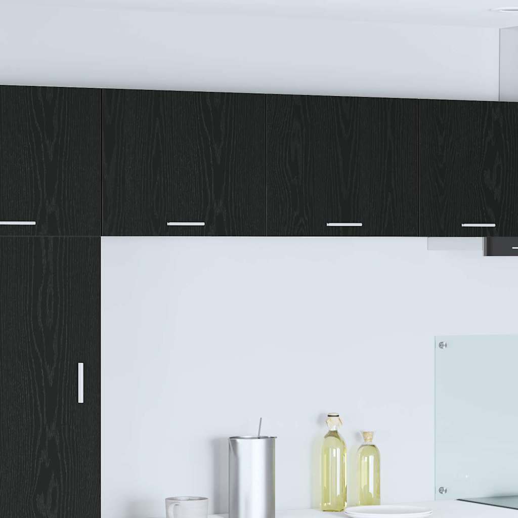 Hängeschrank Schwarze Eiche und Weiß 50 x 31 x 40 cm