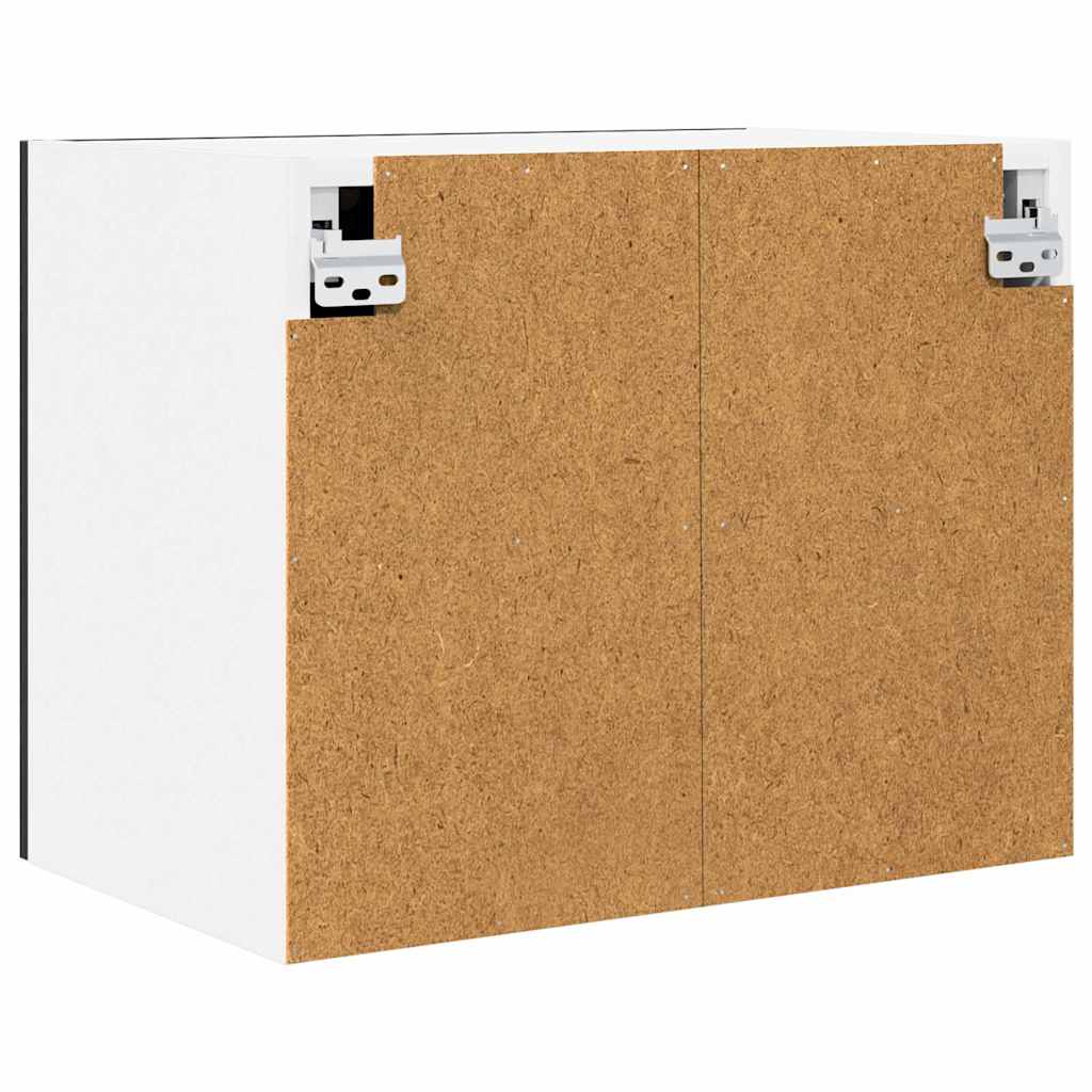 Hängeschrank Schwarze Eiche und Weiß 50 x 31 x 40 cm