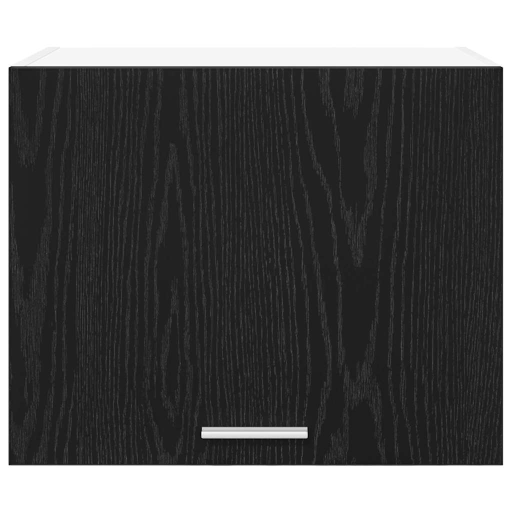 Hängeschrank 2 stk. Schwarze Eiche und Weiß Holzwerkstoff