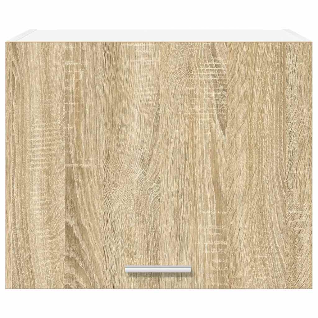 Hängeschrank 2 stk. Sonoma-Eiche und Weiß Holzwerkstoff