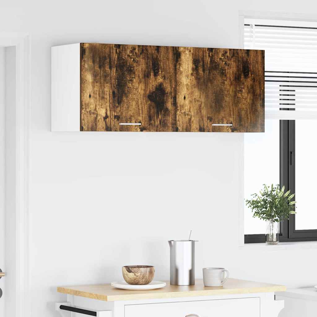 Hängeschrank Geräucherte Eiche und Weiß 50 x 31 x 40 cm
