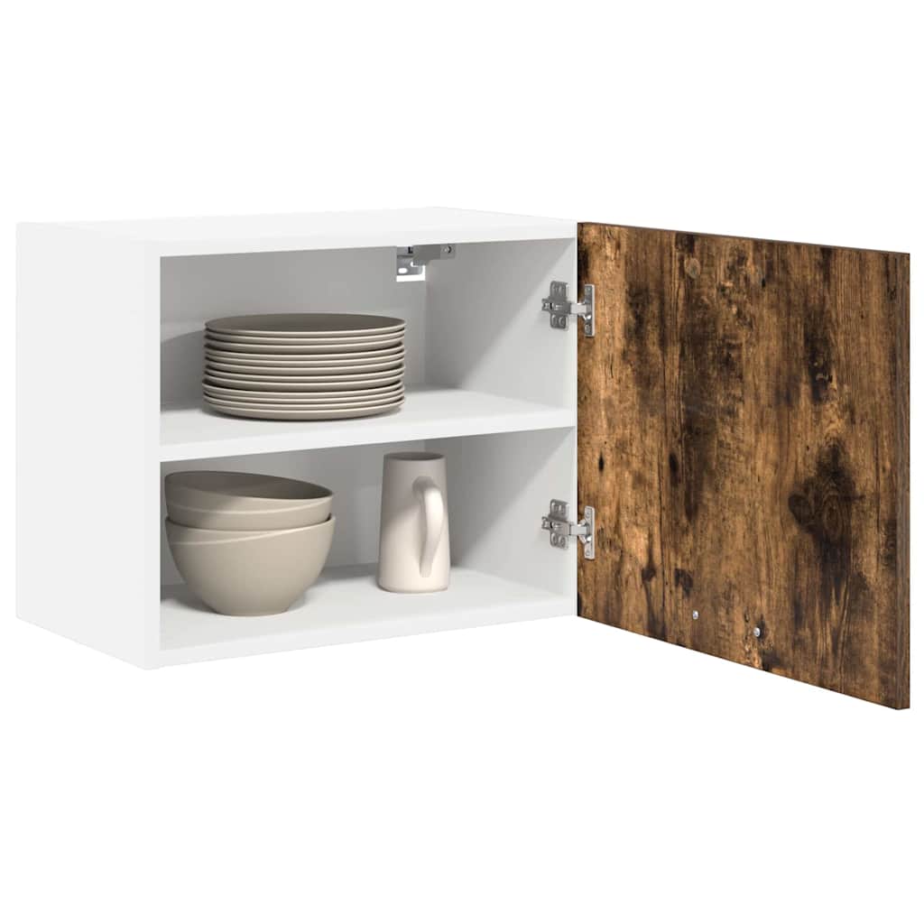 Hängeschrank Geräucherte Eiche und Weiß 50 x 31 x 40 cm