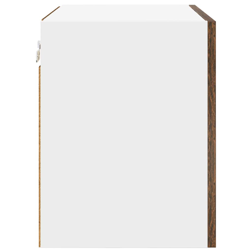 Hängeschrank Geräucherte Eiche und Weiß 50 x 31 x 40 cm