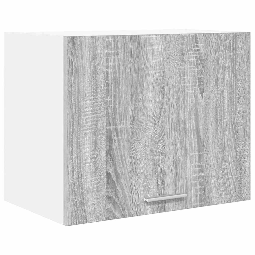 Hängeschrank 2 stk. Grau Sonoma und Weiß Holzwerkstoff