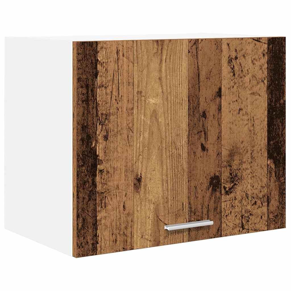 Hängeschrank mit Regal Riga Altes Holz und Weiß 50 x 31 x 40 cm