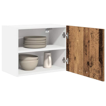 Hängeschrank Altes Holz und Weiß 50 x 31 x 40 cm Holzwerkstoff