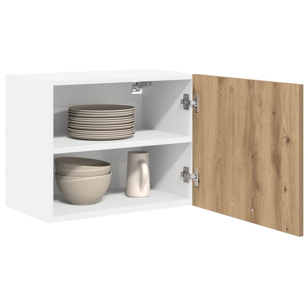 Hängeschrank Artisan-Eiche und Weiß 50 x 31 x 40 cm
