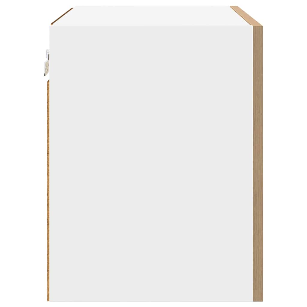 Hängeschrank Artisan-Eiche und Weiß 50 x 31 x 40 cm