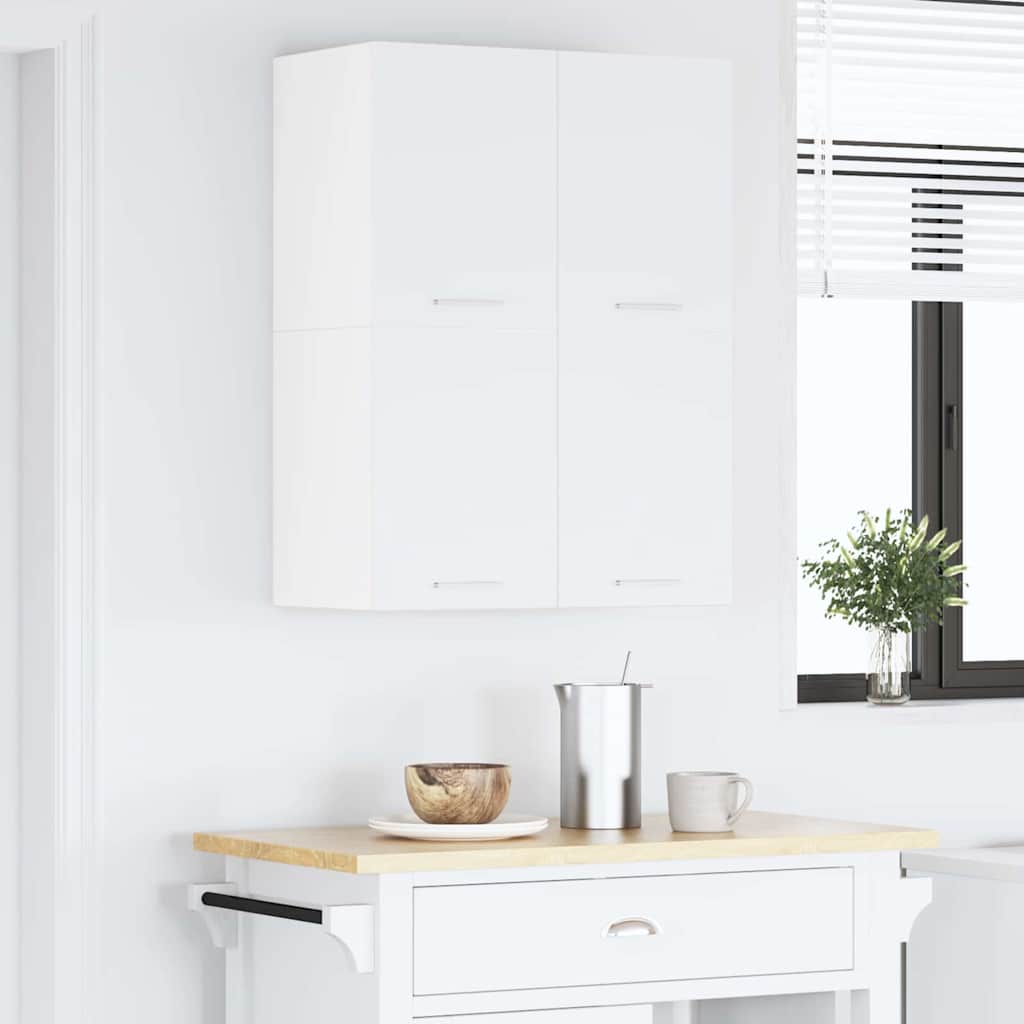 Hängeschrank 2 stk. Weiß Holzwerkstoff