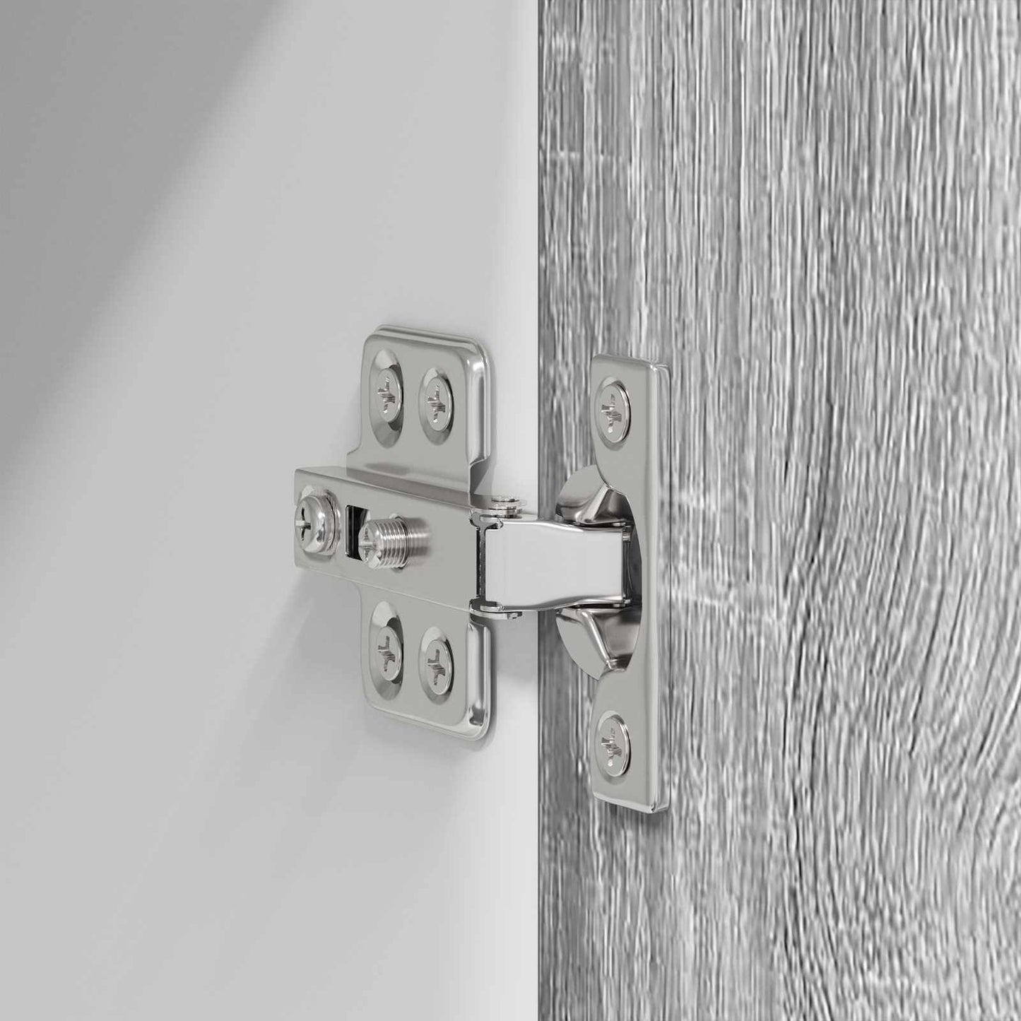 Hängeschrank 2 stk. Grau Sonoma und Weiß Holzwerkstoff
