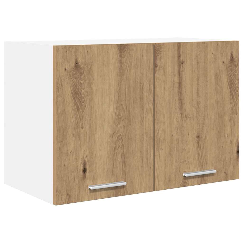 Hängeschrank 2 stk. Artisan-Eiche und Weiß Holzwerkstoff
