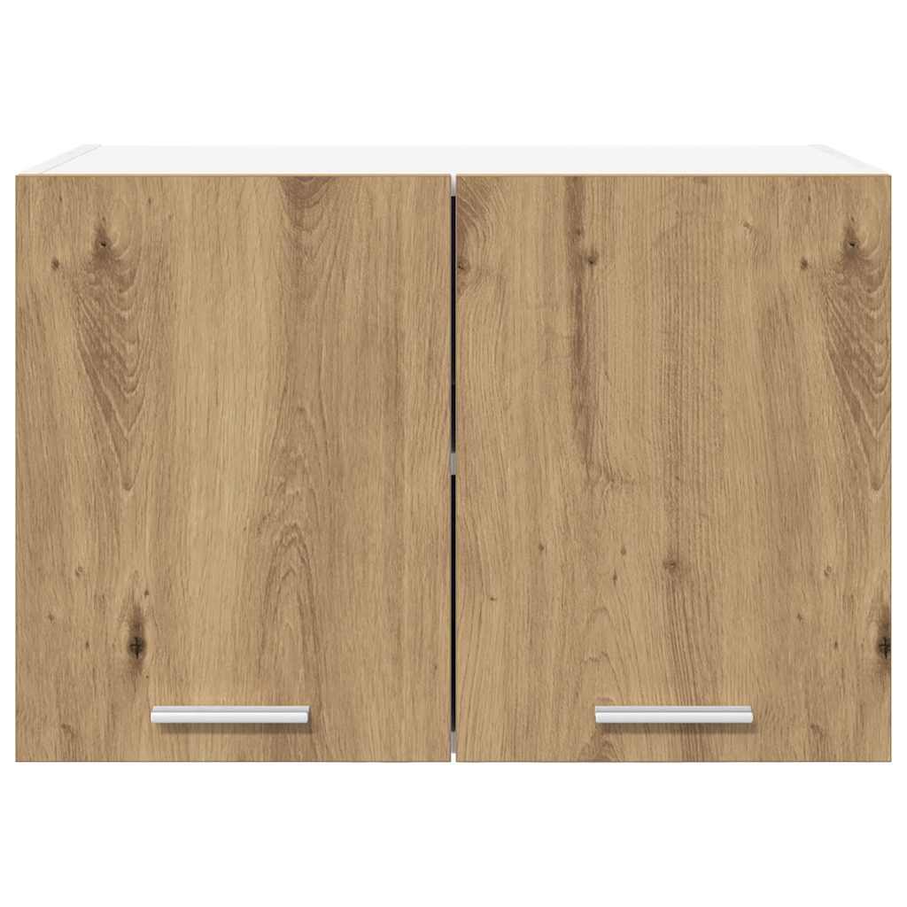 Hängeschrank 2 stk. Artisan-Eiche und Weiß Holzwerkstoff