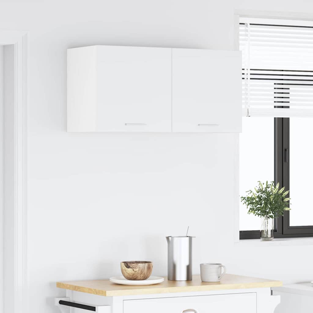 Hängeschrank mit Regal Riga Weiß 80 x 31 x 40 cm Holzwerkstoff