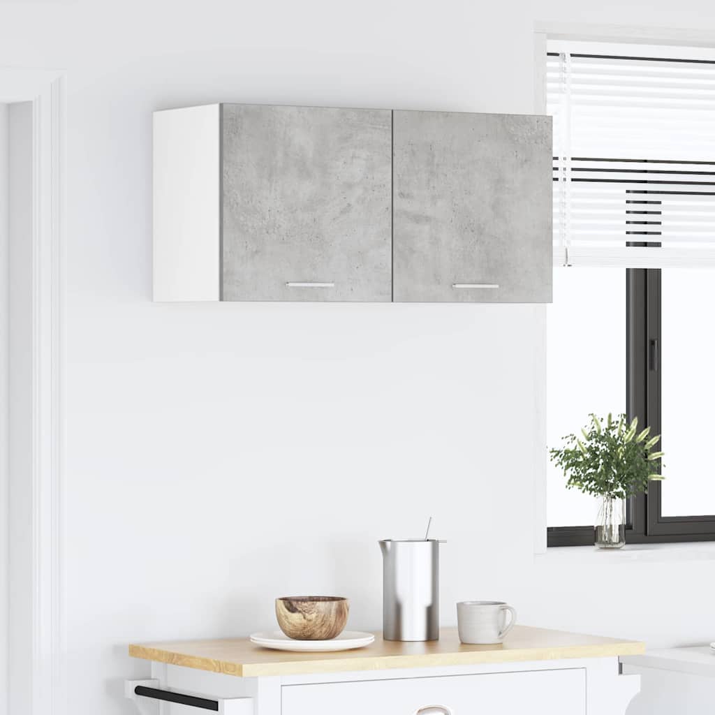 Hängeschrank Betongrau 80 x 31 x 40 cm Holzwerkstoff