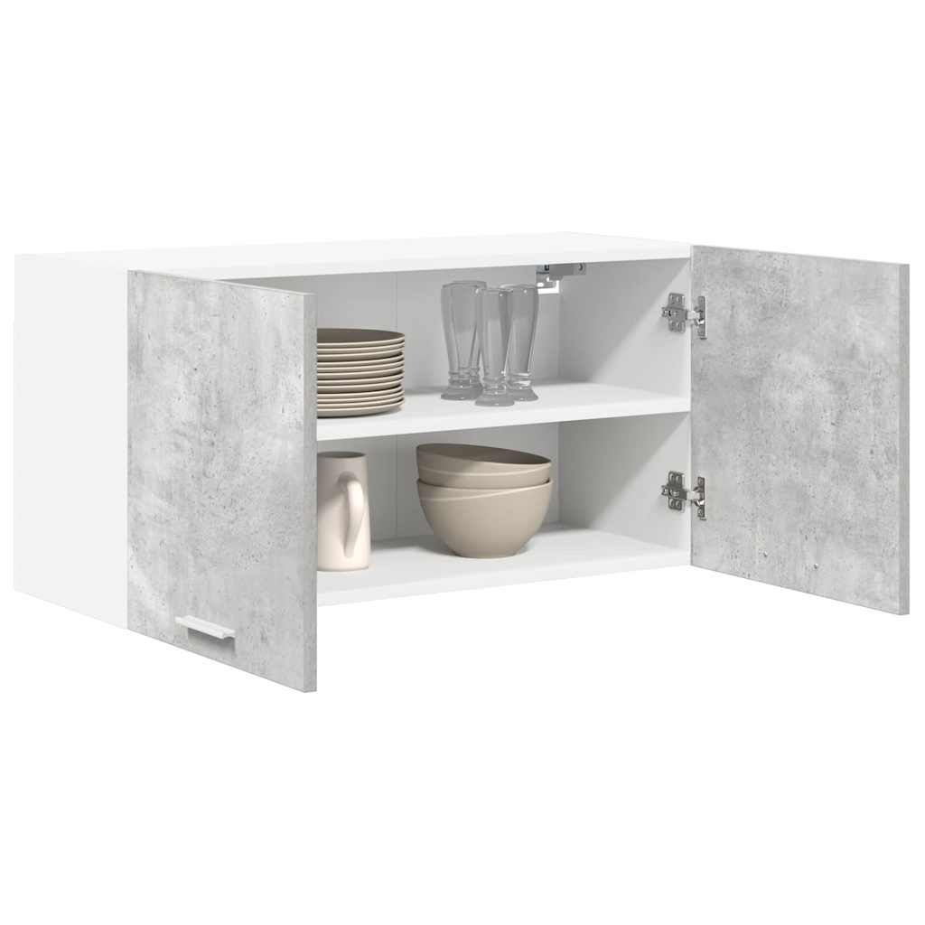 Hängeschrank Betongrau 80 x 31 x 40 cm Holzwerkstoff