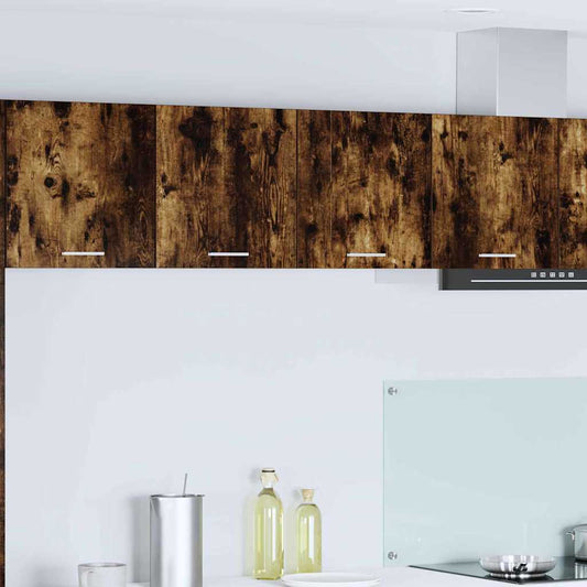 Hängeschrank mit Regal Riga Geräucherte Eiche 80 x 31 x 40 cm