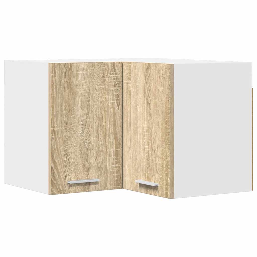 Hängeschrank Sonoma-Eiche und Weiß 57 x 57 x 40 cm