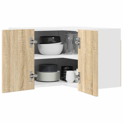 Hängeschrank Sonoma-Eiche und Weiß 57 x 57 x 40 cm